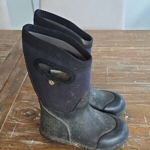 Bogs Kids Black and Gray Boots